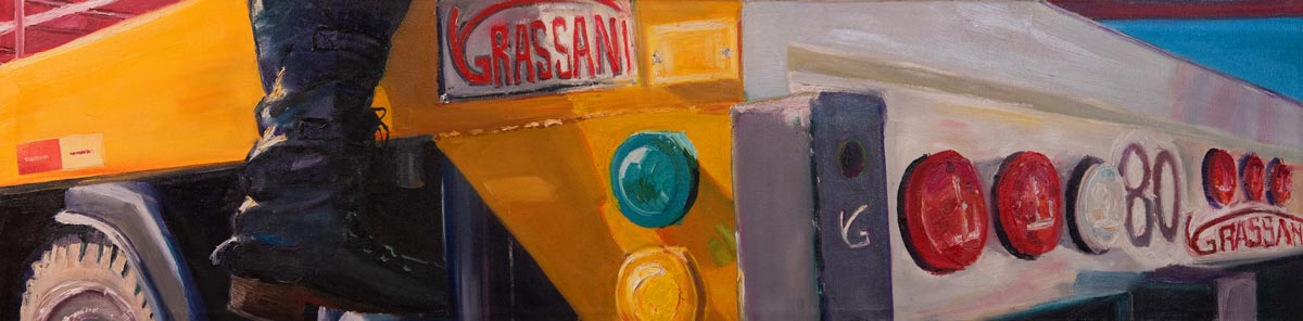 GRASSANI I / óleo sobre lienzo /  120 x 30 cm / Sofía Toribio / 2013 - Villa María, Córdoba, Argentina / Colección Grassani