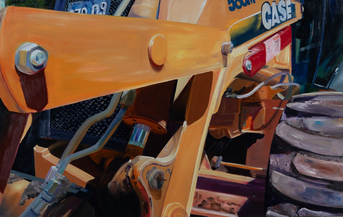 RETROEXCAVADORA / óleo sobre lienzo / Sofía Toribio / 150x93cm / 2013 - Villa María, Córdoba, Argentina / Colección Brondello