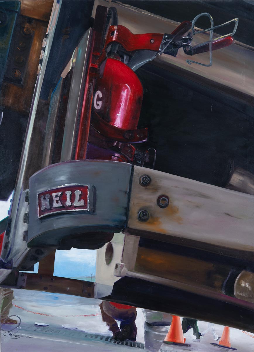 TRAILER / óleo sobre lienzo / 110 x 150 cm / Sofía Toribio / 2013 - Villa María, Córdoba, Argentina / Colección Brondello